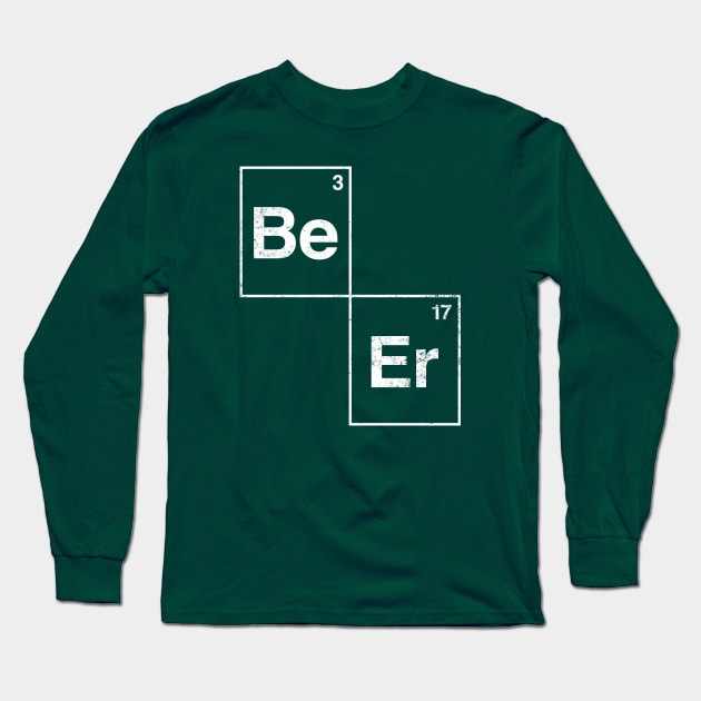 Beer - Funny Periodic Table of Elements Long Sleeve T-Shirt by TwistedCharm